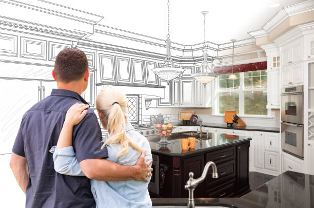 Professional Cabinet Installation technician working in Hamilton, VA